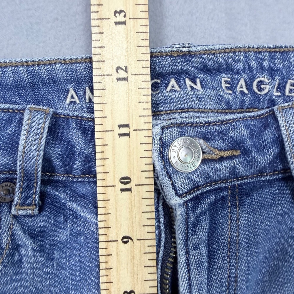 Momcore Minimalist American Eagle Stretch Jean Wmn's 2 Regular Light Wash Skinny - Picture 6 of 7
